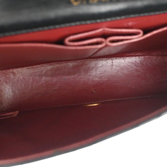 CHANEL CC Mini Matelasse Full Flap Chain Shoulder Bag Leather Black GHW 645LC499 - Picture 15 of 16